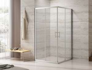 Душевой уголок CHIEZZA Bonivera 900*900*1900 прозрачное стекло, профиль хром