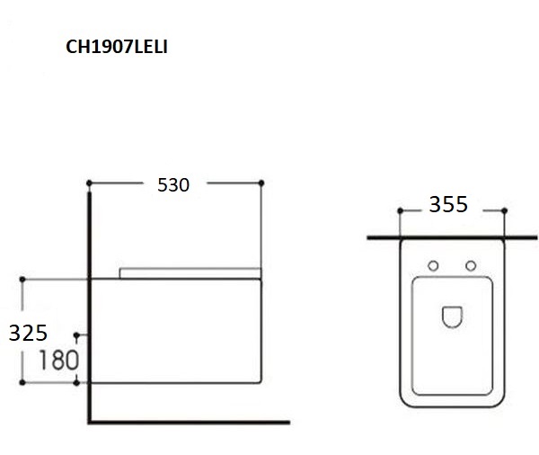 Дополнительное фото №1 Подвесной унитаз CHIEZZA ELIAVITA L с сидением