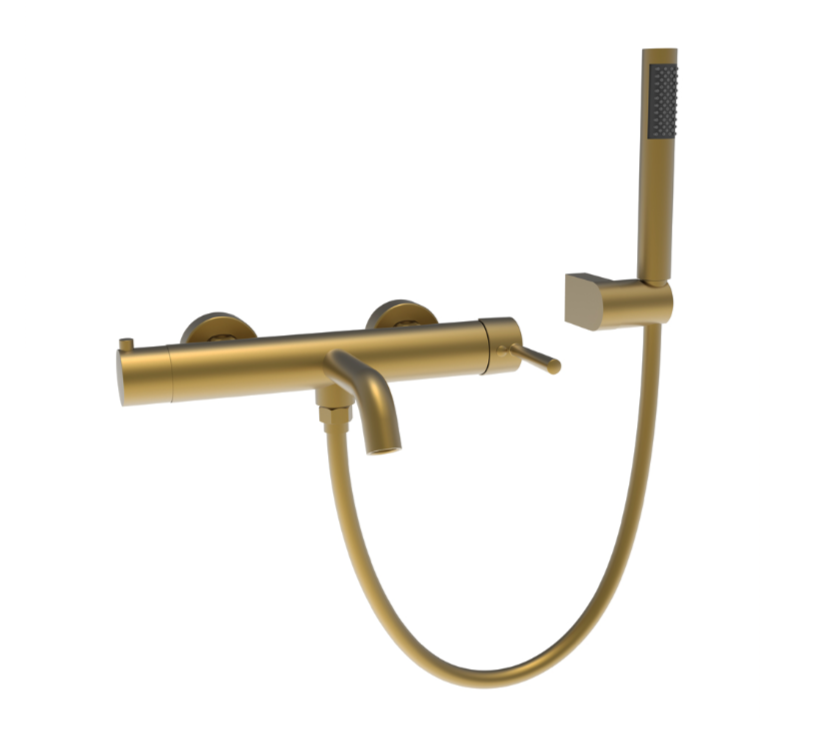 Фото Смеситель для ванны однорычажный CHIEZZA Eliavita brushed gold