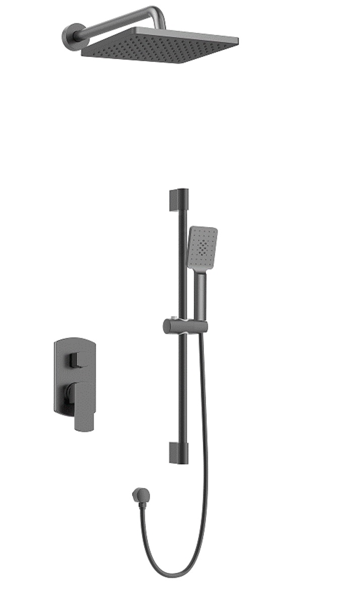 Фото Встраиваемая душевая система Chiezza Ribago, оружейная сталь