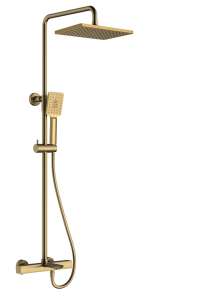 Душевая система Chiezza Ribago с термостатом, матовое золото