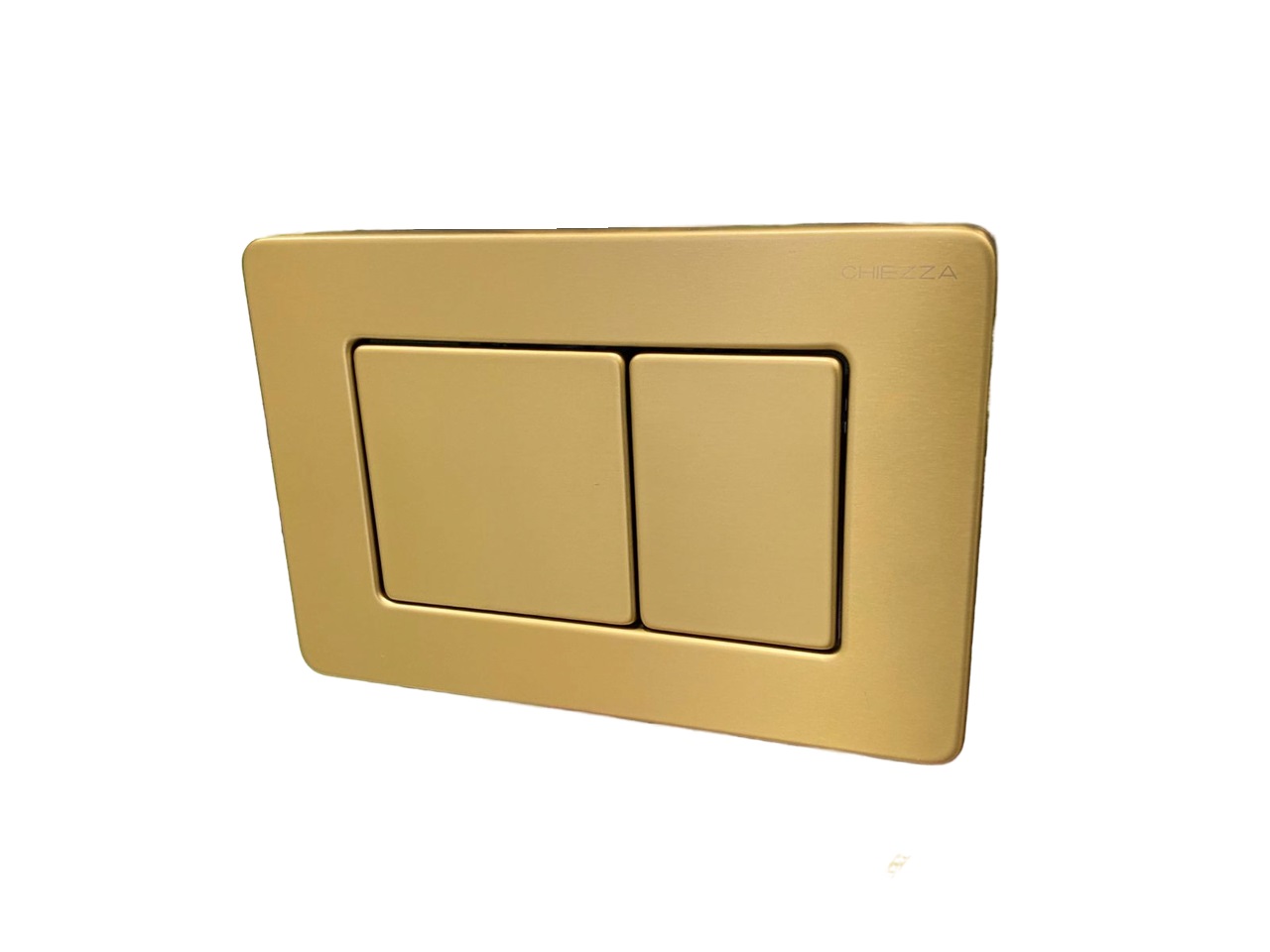 Фото Клавиша смыва титаново-золотая матовая, сталь CHIEZZA CH003GATA 165*241*12мм