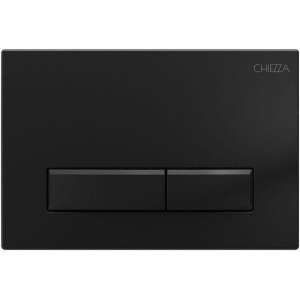 Клавиша смыва черная матовая, пластик CHIEZZA CH009DATA 165*245*9.5мм
